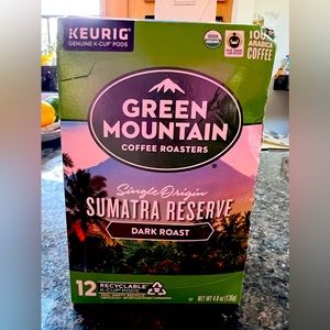 GREEN MOUNTAIN COFFEE ROASTERS SUMATRA RESERVE DARK ROAST KCUPS 12CT